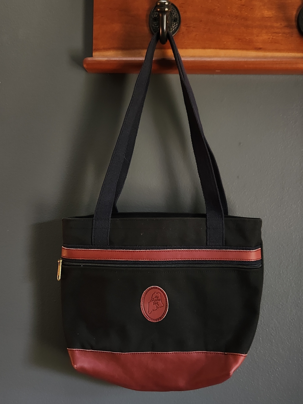 Black Tote with Brown Trim and Accent - Everyday Carry